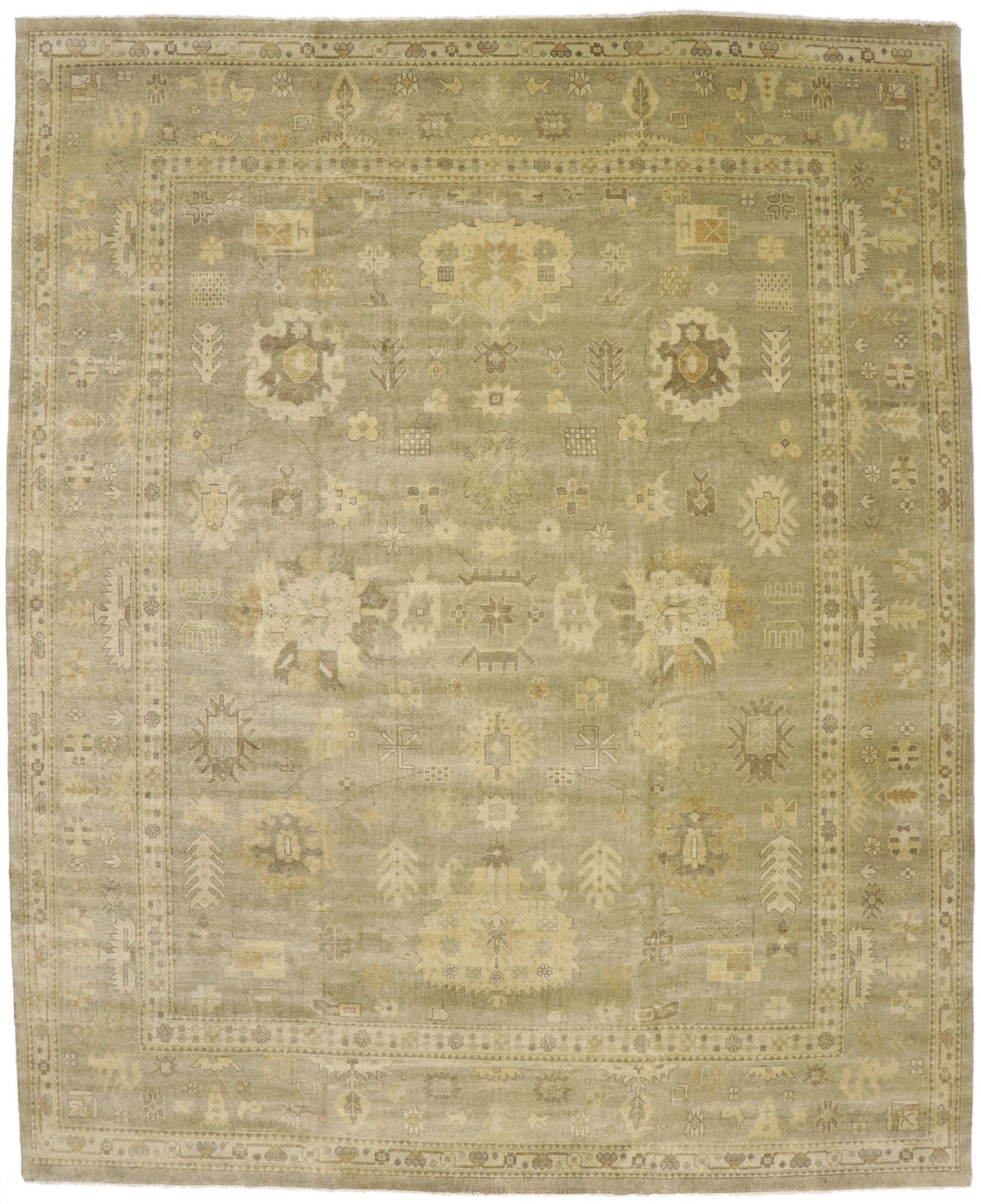 12 x 15 Vintage-Inspired Oushak Rug 30183