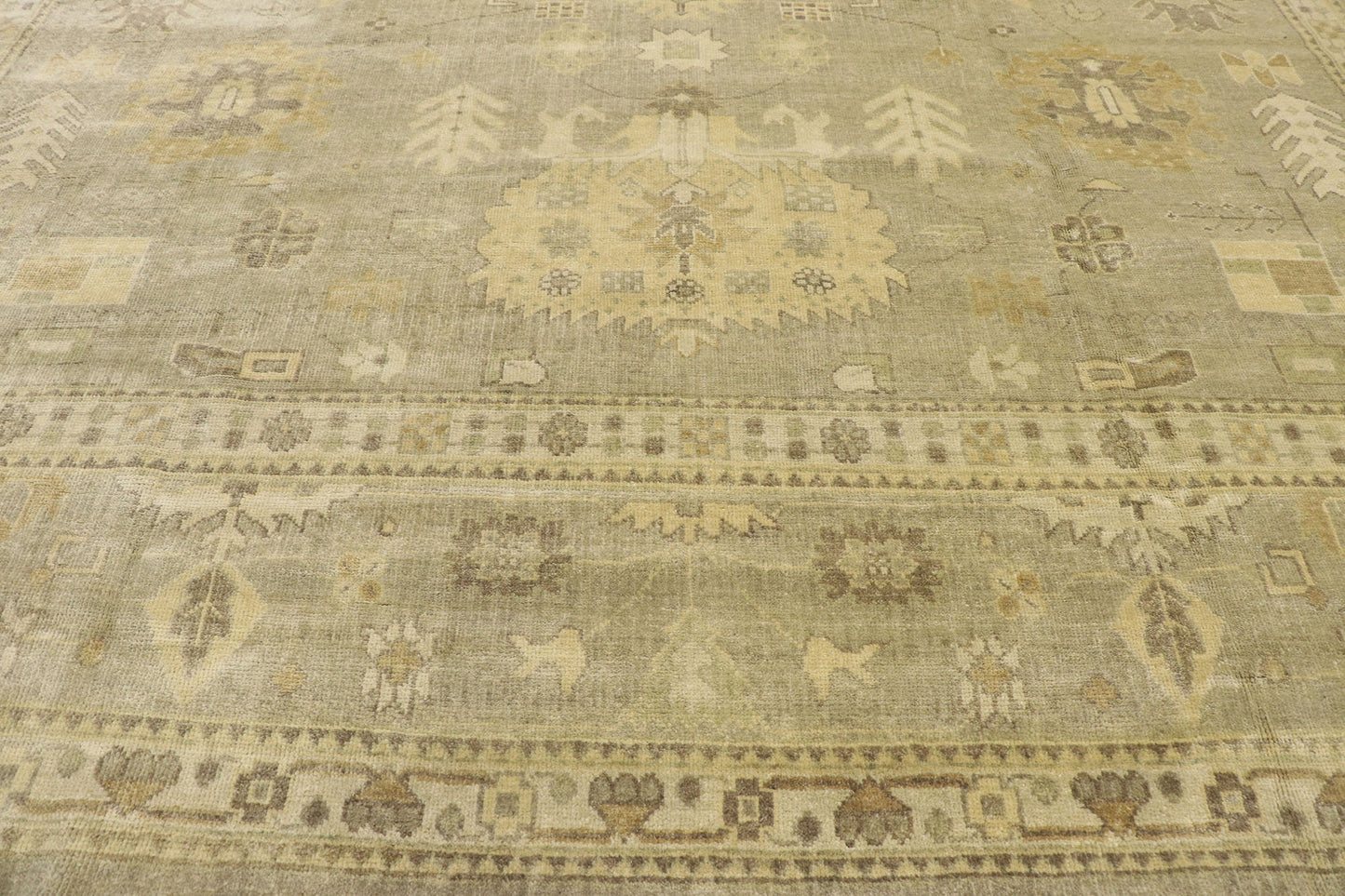 12 x 15 Vintage-Inspired Oushak Rug 30183