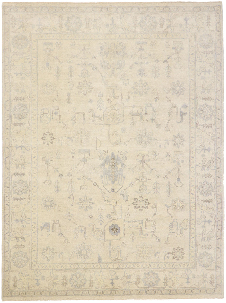 9 x 12 Vintage-Inspired Oushak Rug 30200