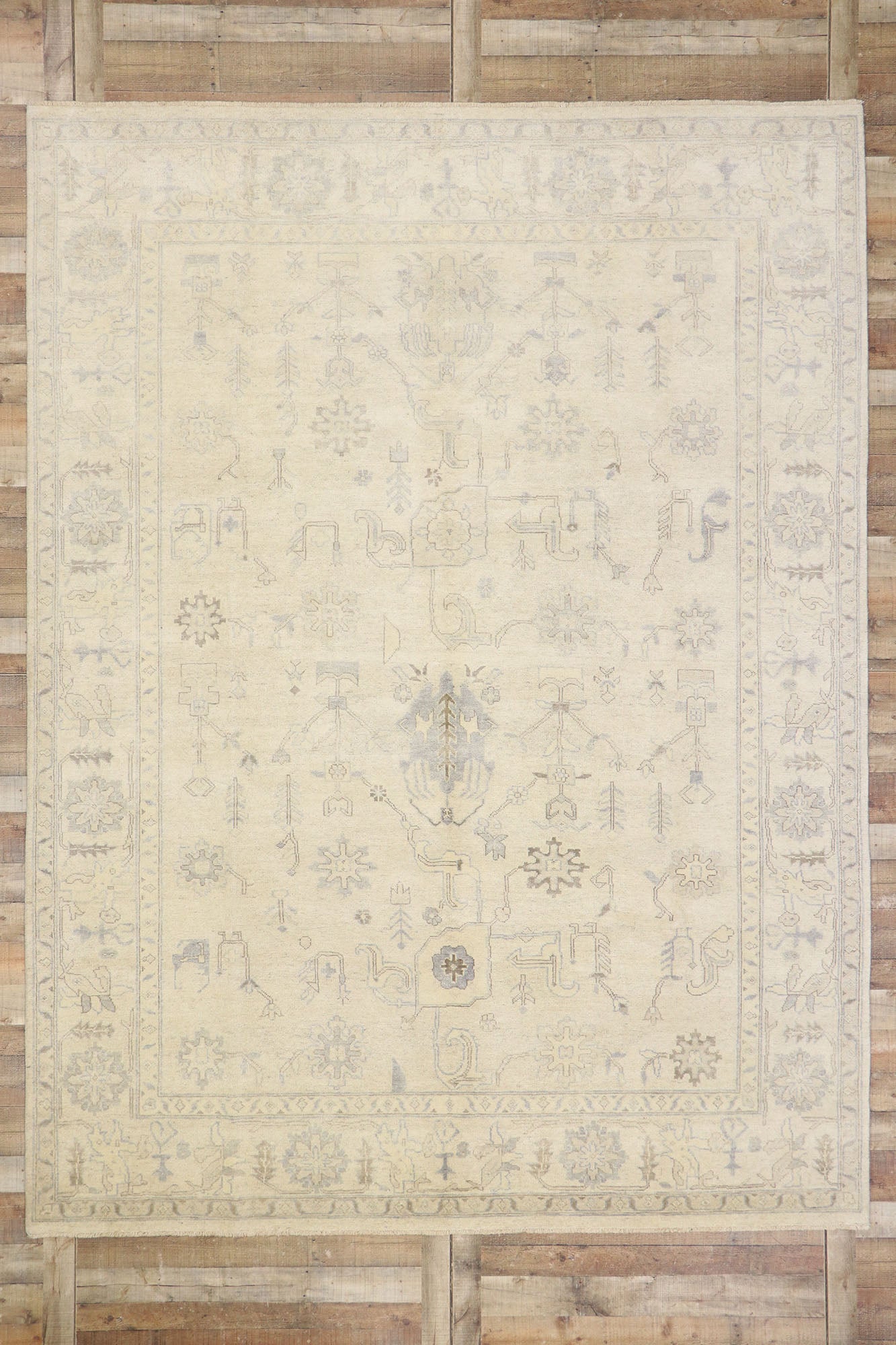 9 x 12 Vintage-Inspired Oushak Rug 30200