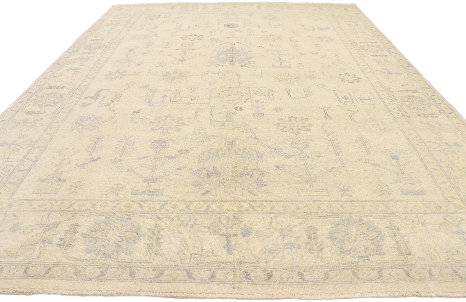9 x 12 Vintage-Inspired Oushak Rug 30200