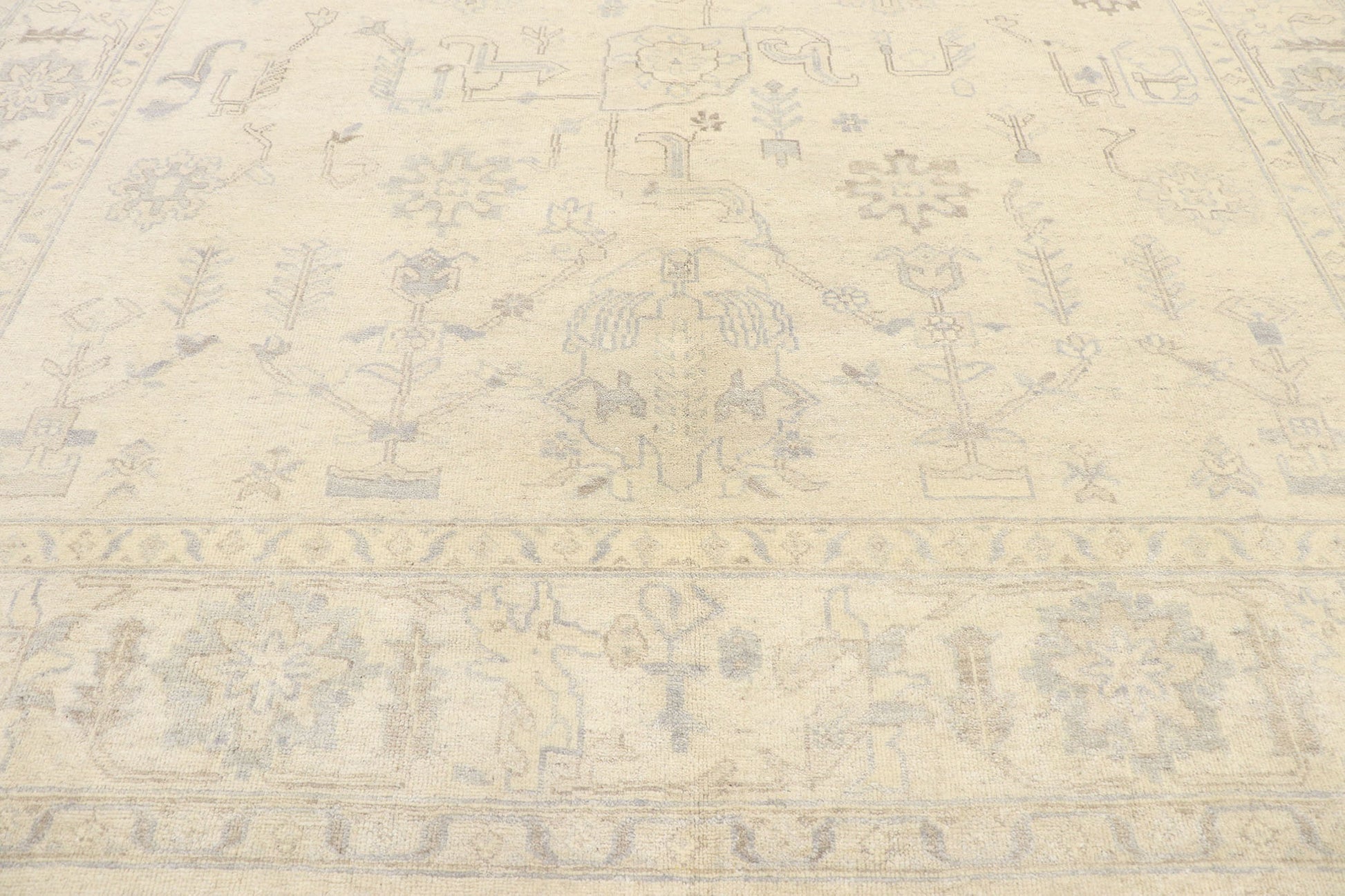 9 x 12 Vintage-Inspired Oushak Rug 30200