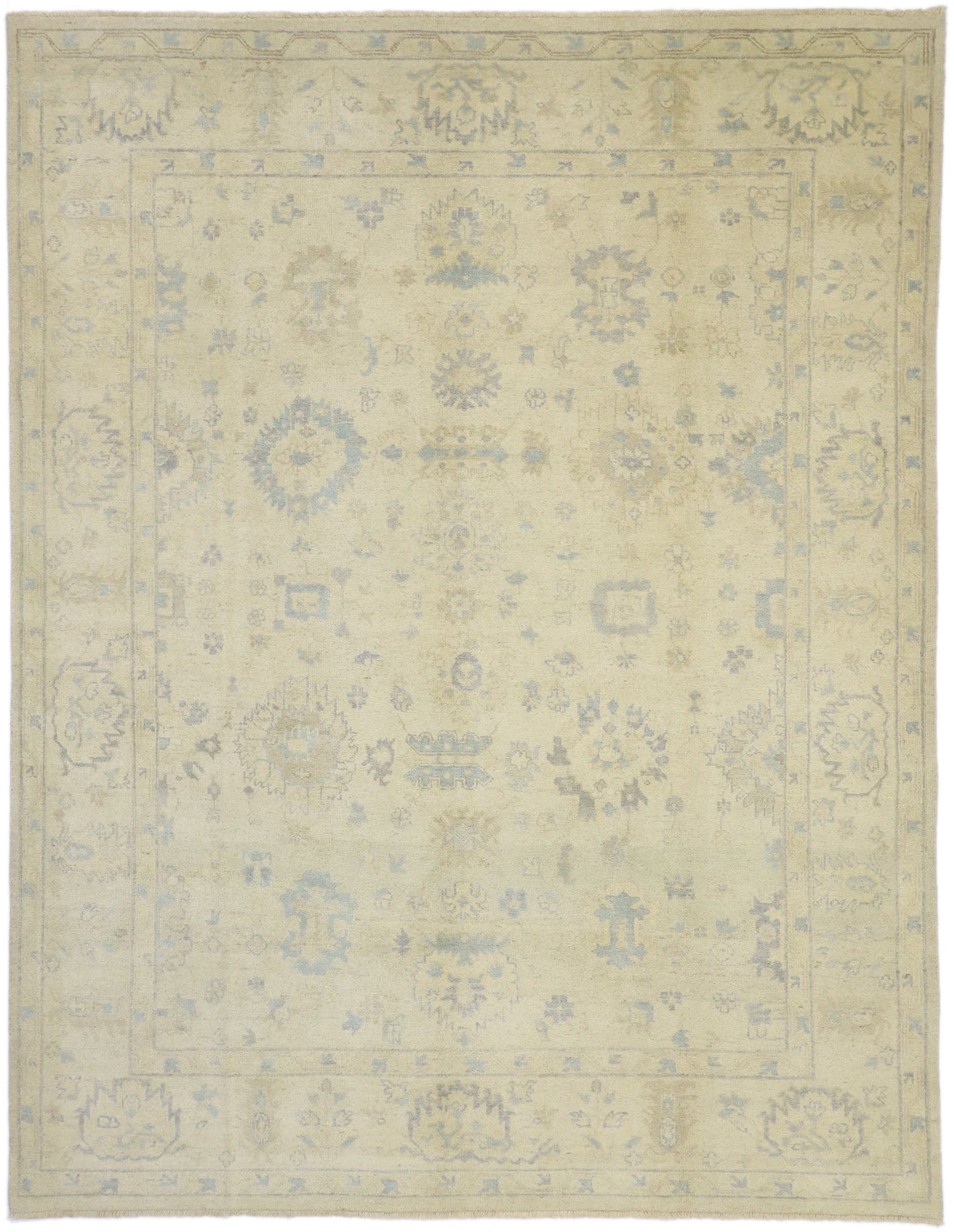 8 x 10 Vintage-Inspired Oushak Rug 30201