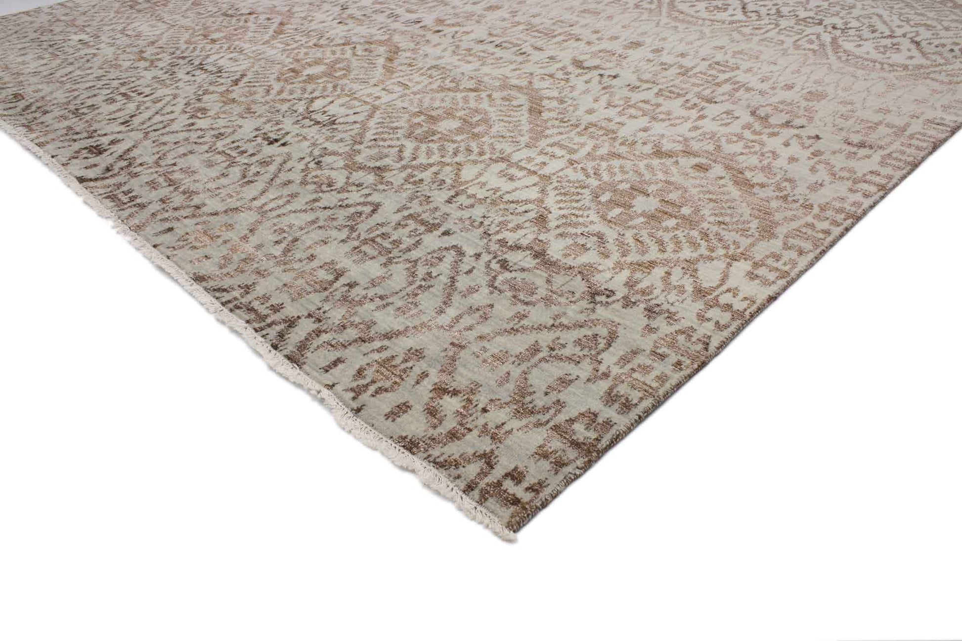 9 x 12 Wool and Silk Ikat Rug 30328