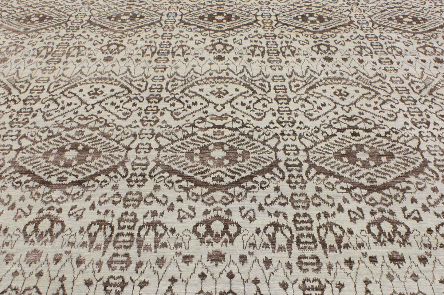 9 x 12 Wool and Silk Ikat Rug 30328