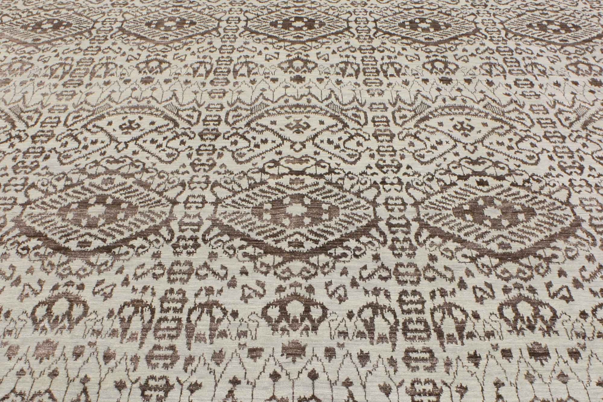 9 x 12 Wool and Silk Ikat Rug 30328