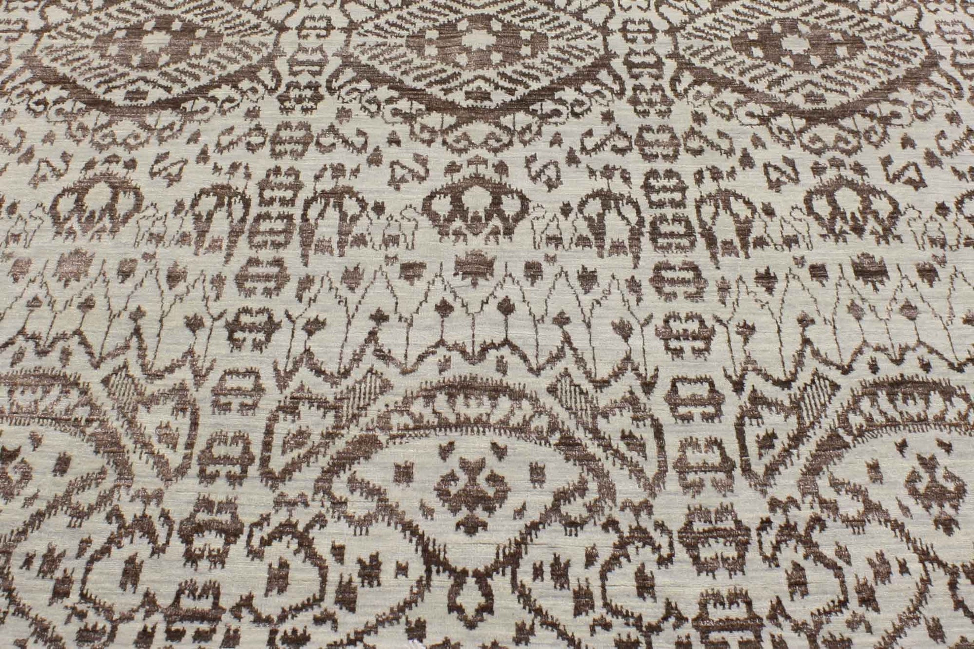 9 x 12 Wool and Silk Ikat Rug 30328