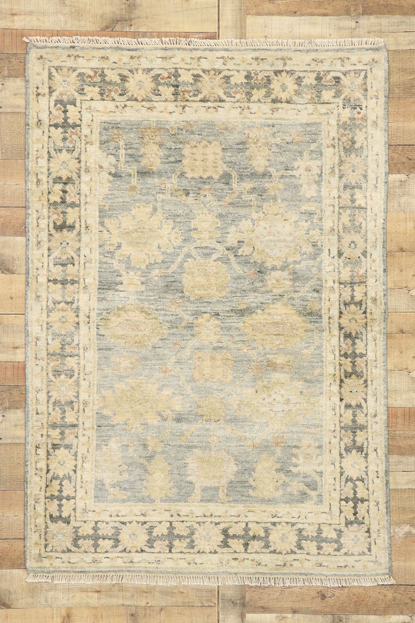 4 x 6 Modern Oushak Rug 30366