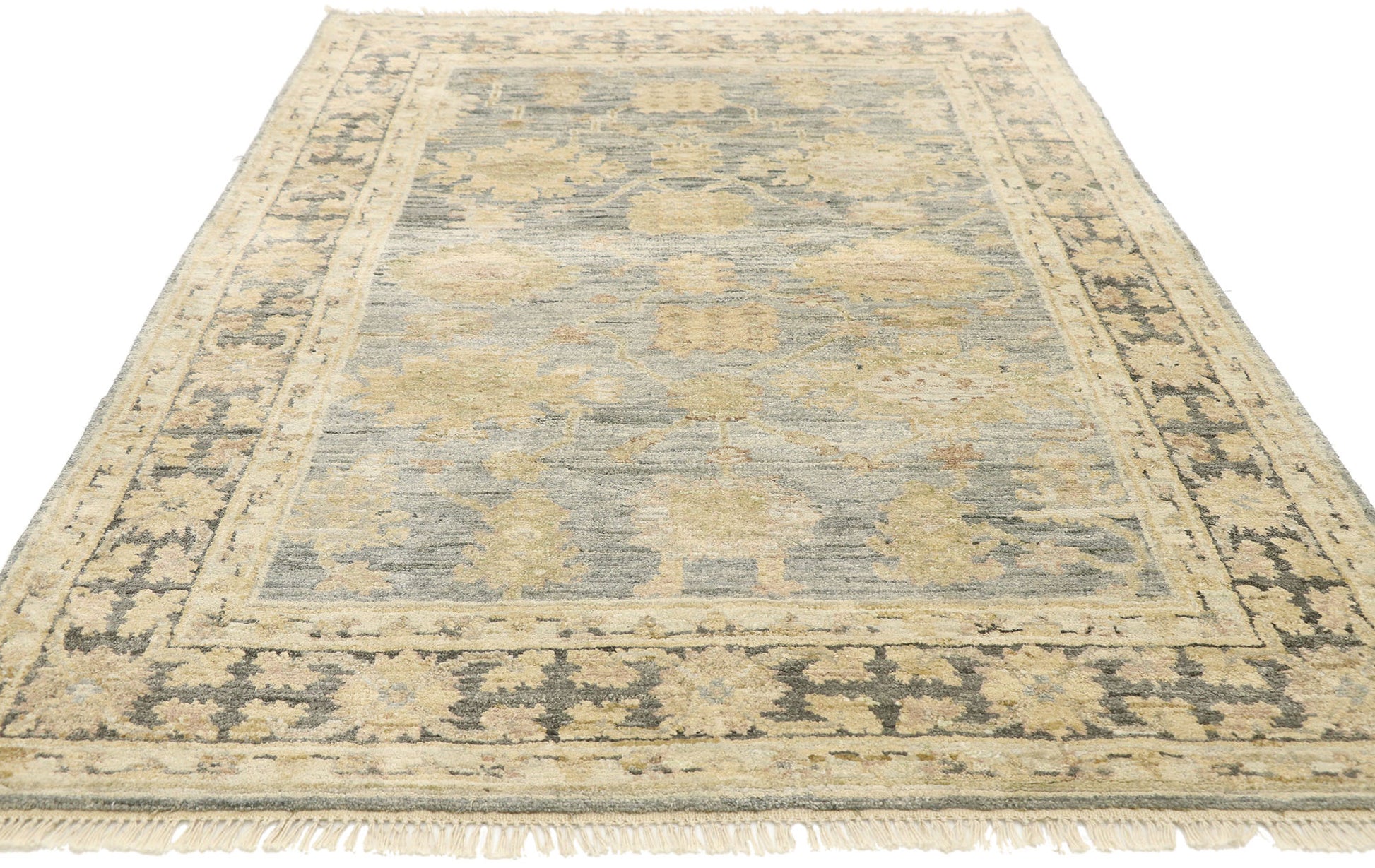 4 x 6 Modern Oushak Rug 30366