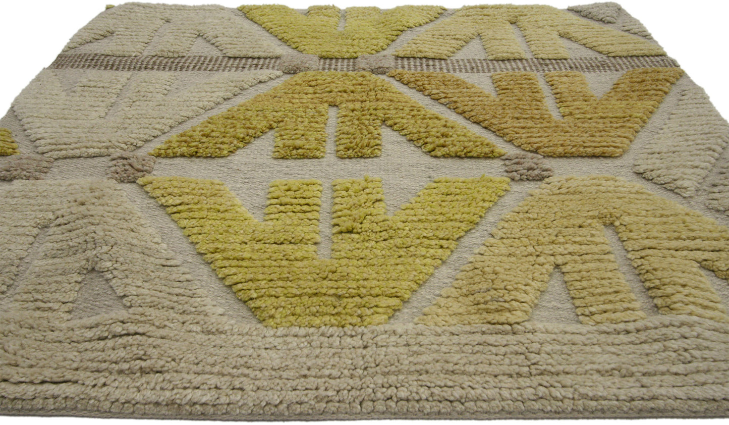 3 x 3 Modern High-Low Wagireh Rug 30393