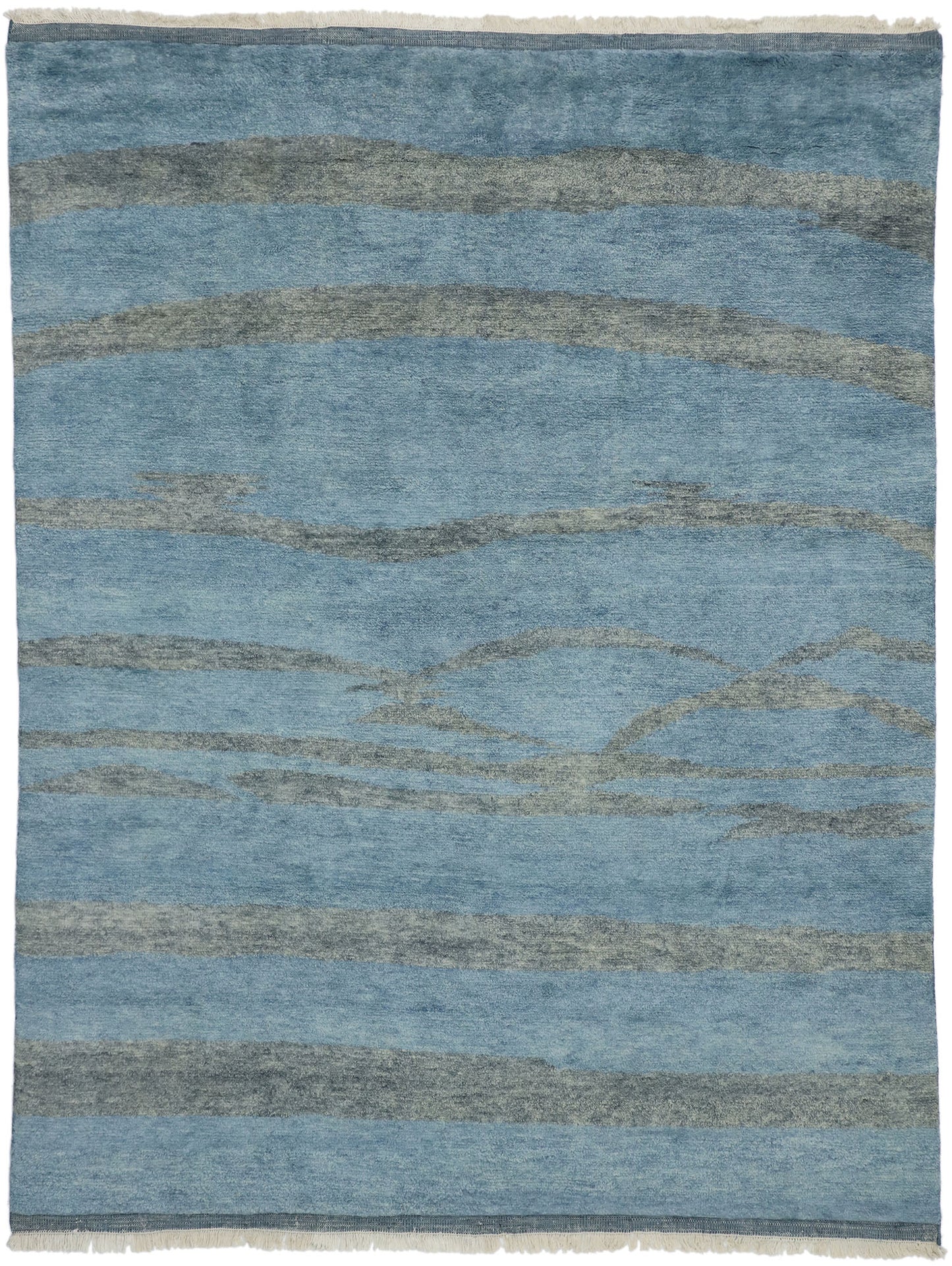 9 x 10 Abstract Moroccan Rug 30499