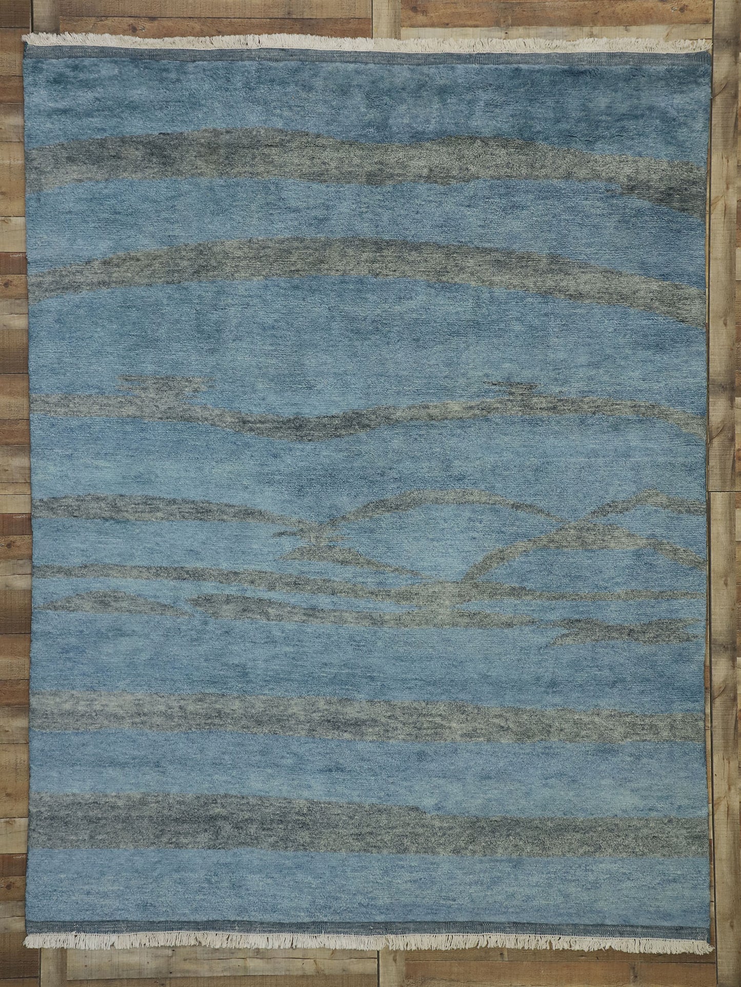 9 x 10 Abstract Moroccan Rug 30499