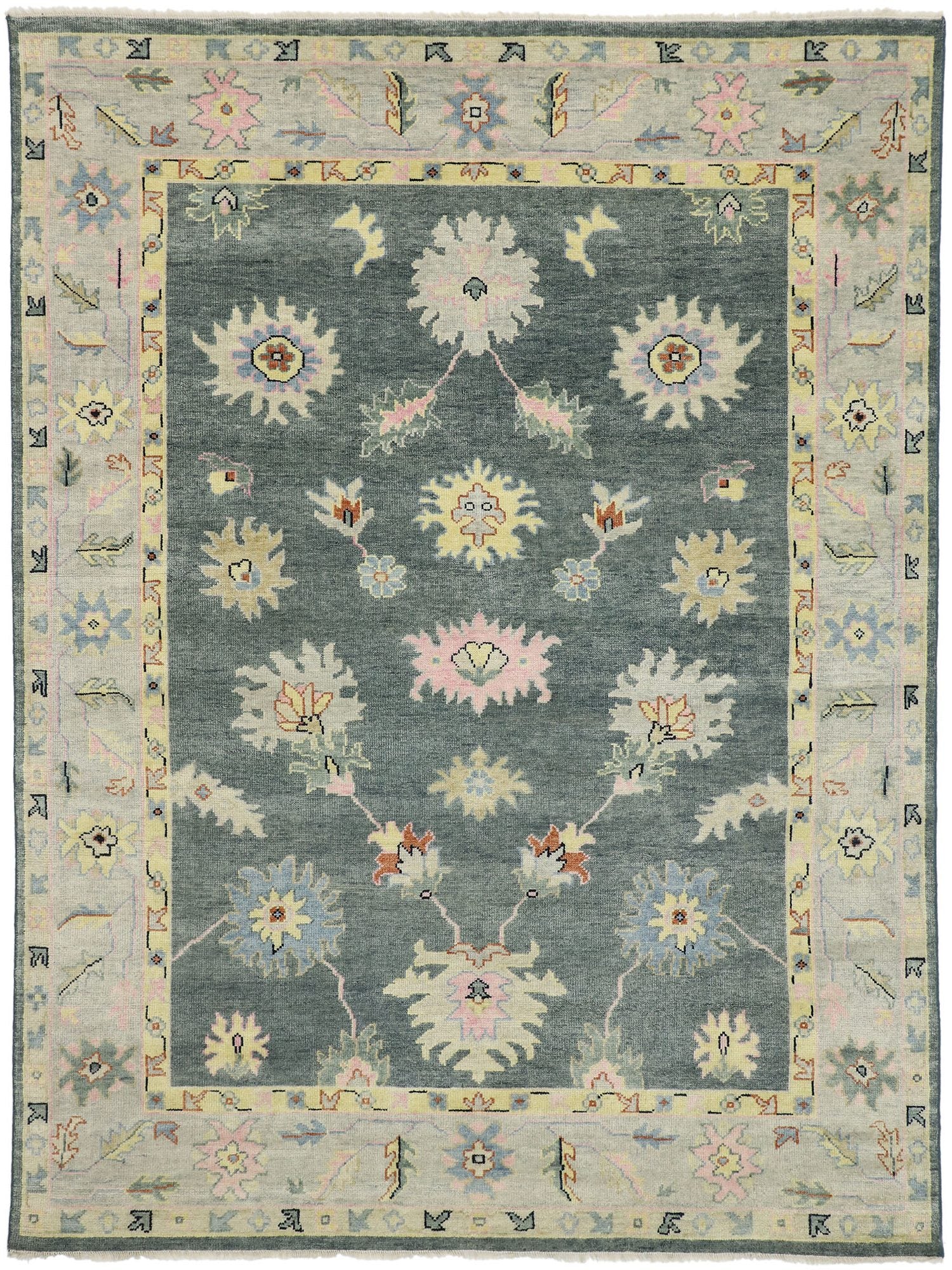 9 x 12 Colorful Oushak Rug 30503