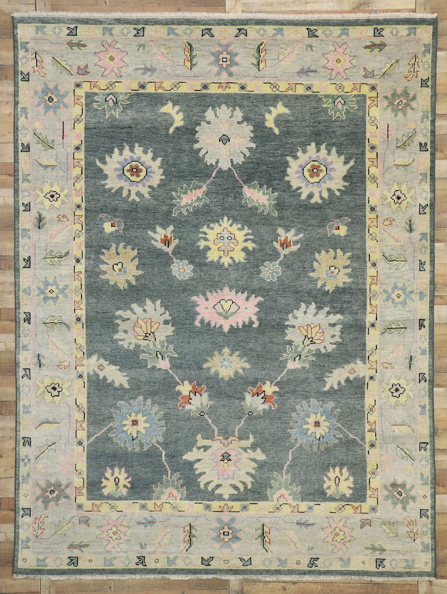 9 x 12 Colorful Oushak Rug 30503