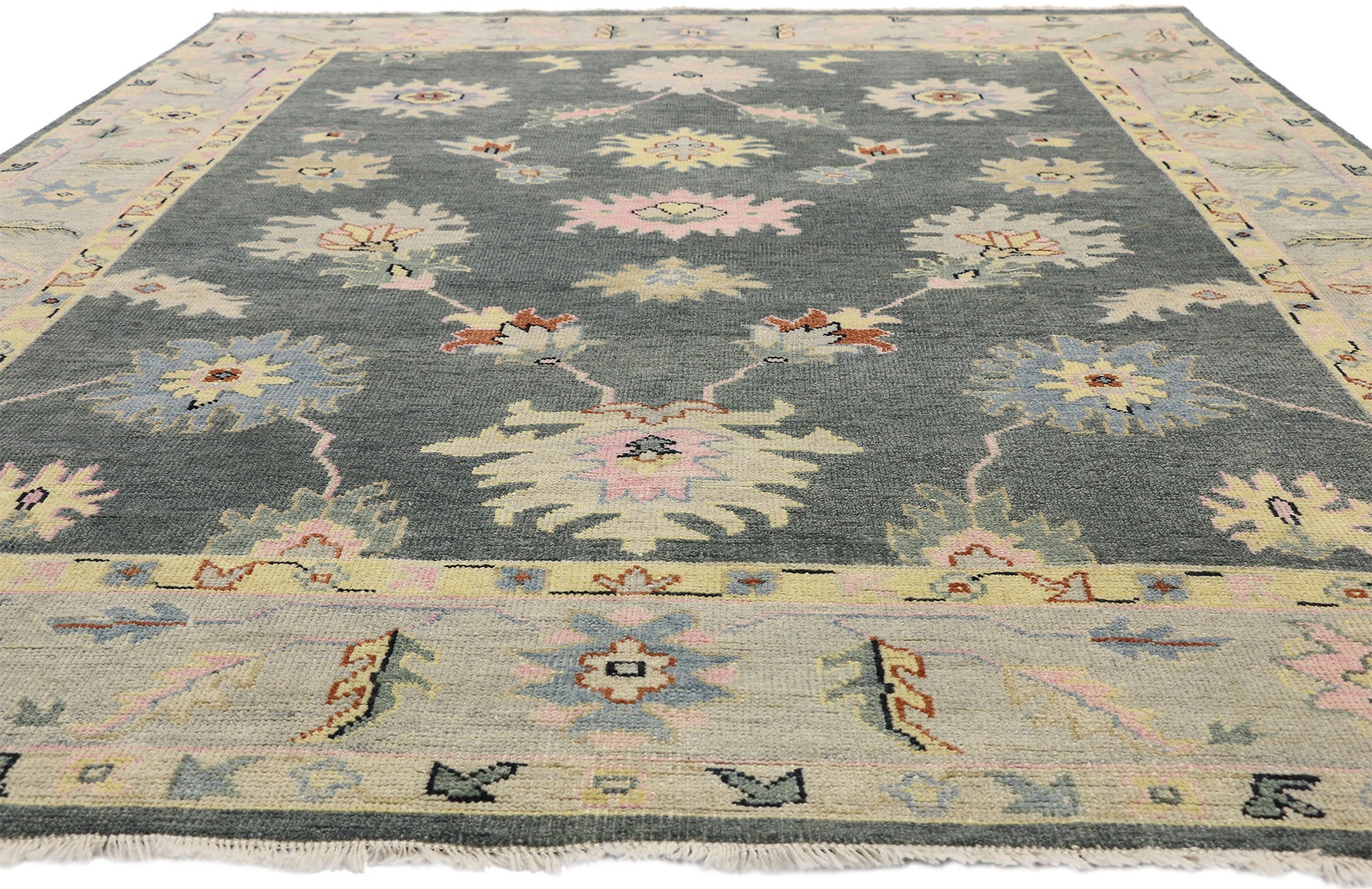 9 x 12 Colorful Oushak Rug 30503