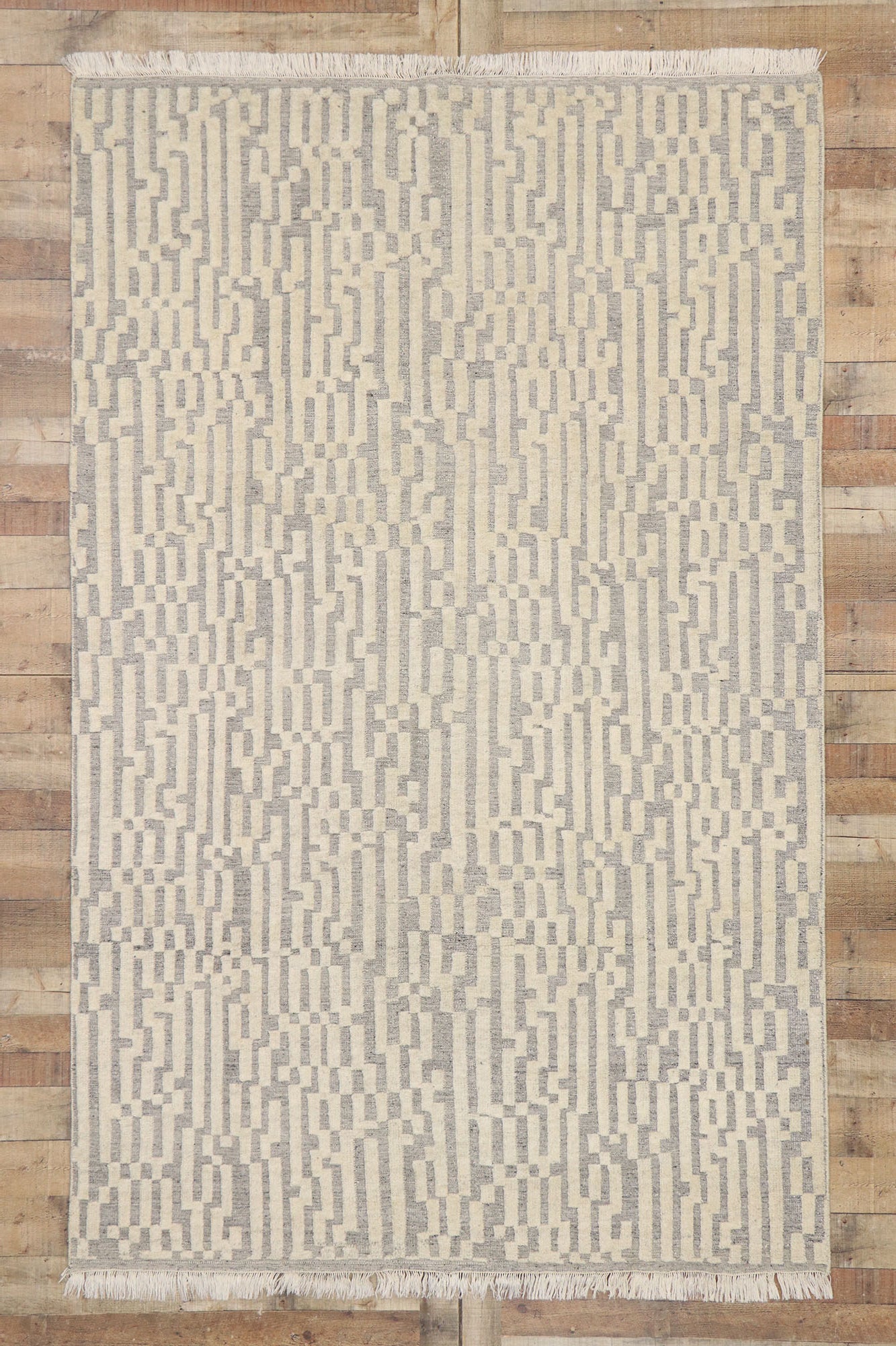 6 x 9 Contemporary Moroccan Kilim Souf Rug 30560