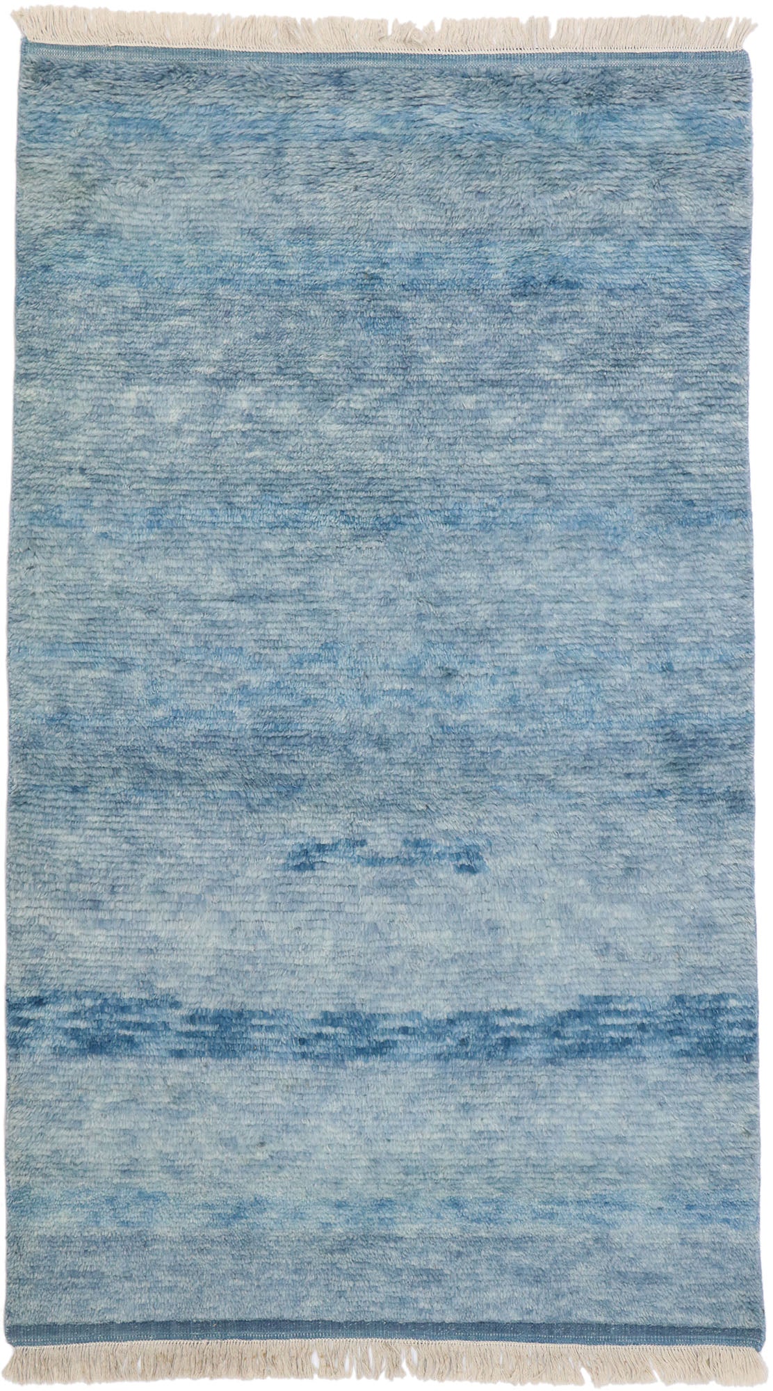 4 x 7 Contemporary Blue Moroccan Rug 30598
