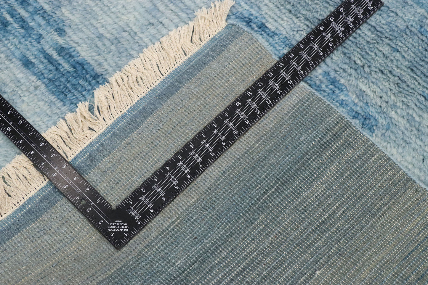 4 x 7 Contemporary Blue Moroccan Rug 30598