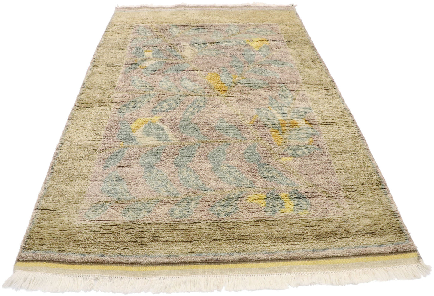 4 x 7 Organic Modern Biophilic Moroccan Rug 30599