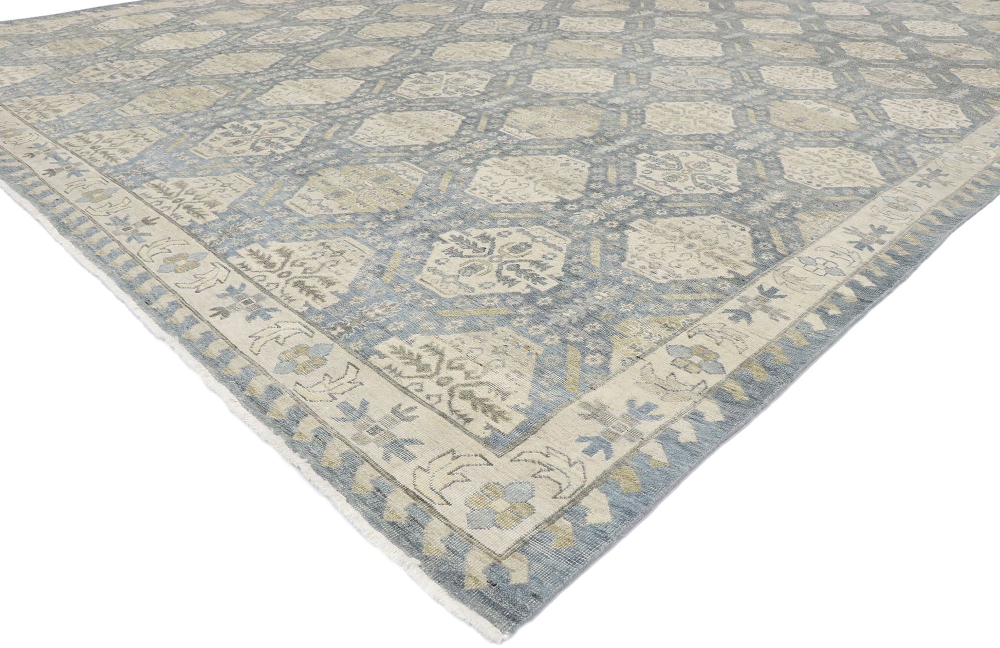 10 x 13 Vintage-Inspired Oushak Rug 30623