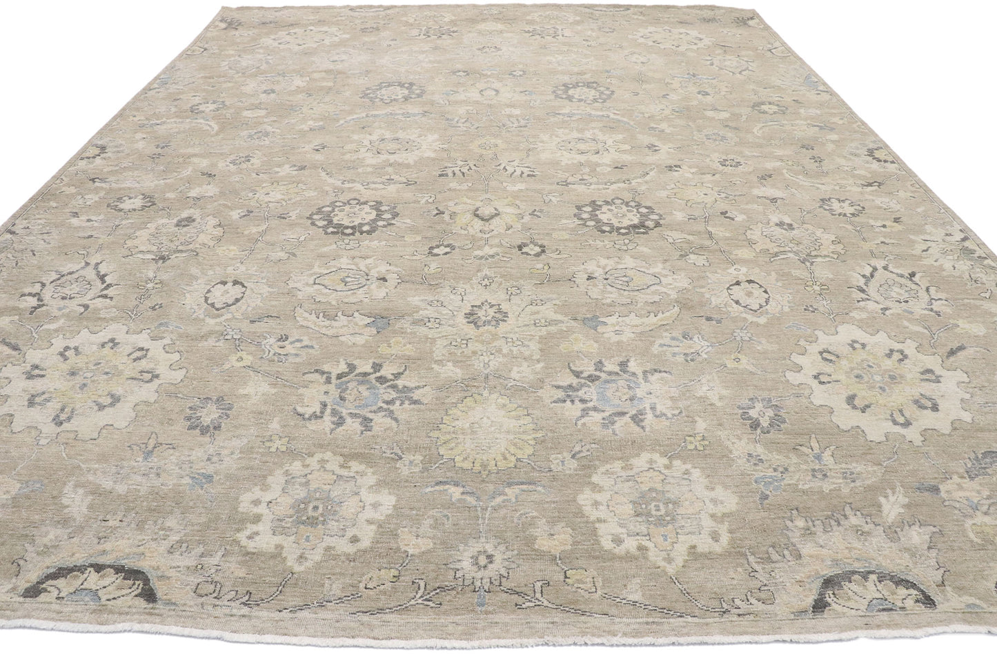 10 x 13 Vintage-Inspired Oushak Rug 30625