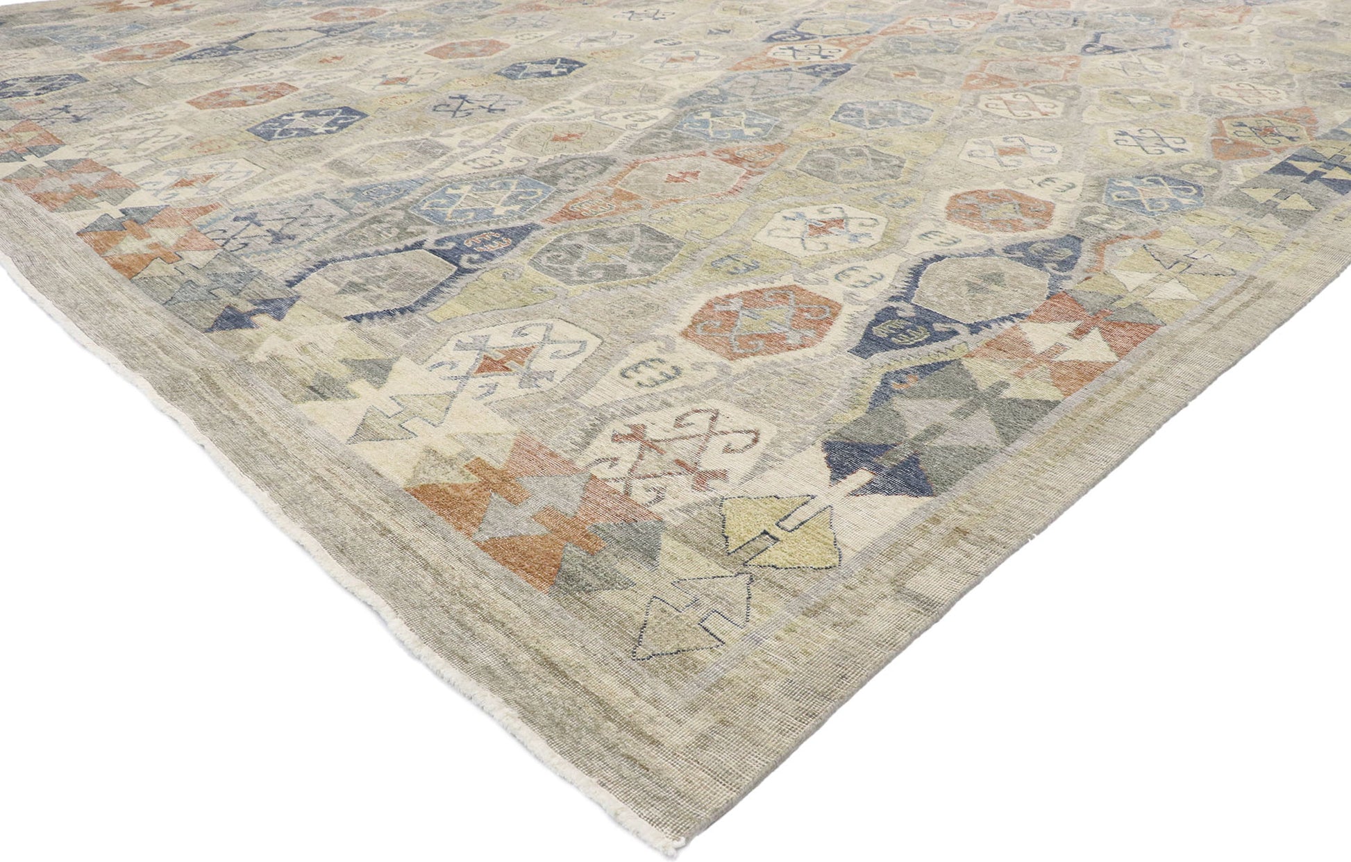 12 x 15 Vintage-Inspired Oushak Rug 30626