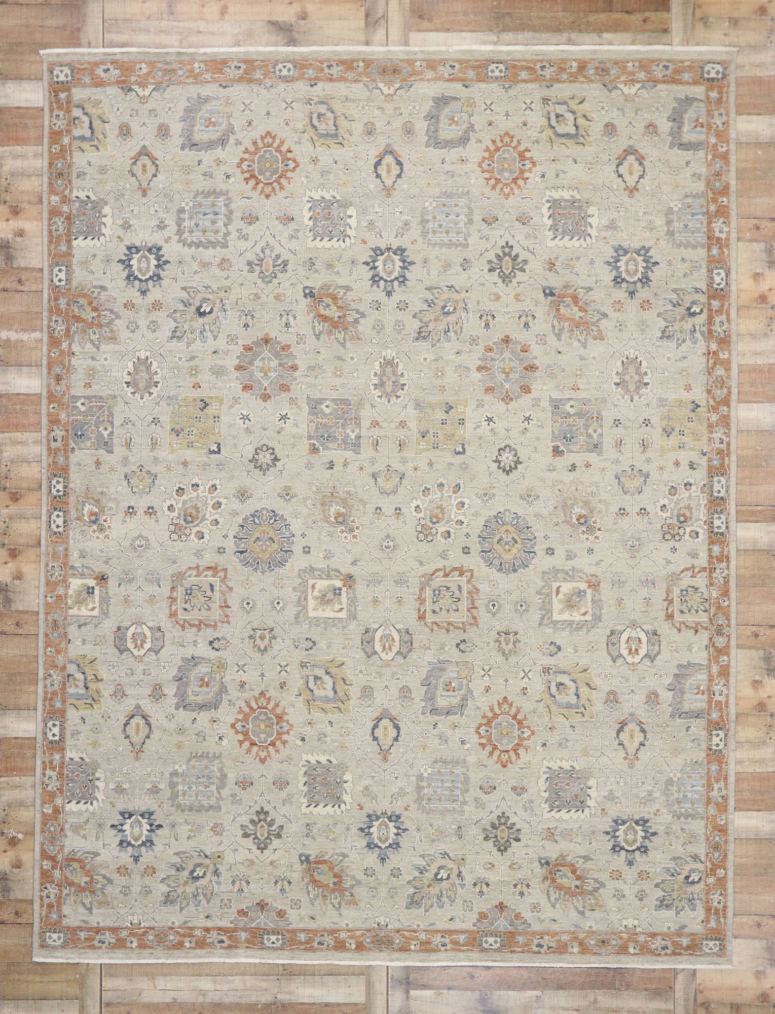 10 x 13 Contemporary Oushak Rug 30628