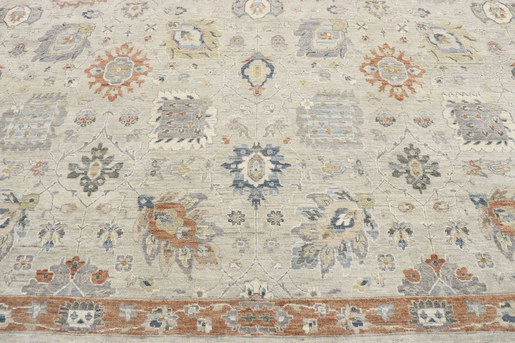 10 x 13 Contemporary Oushak Rug 30628