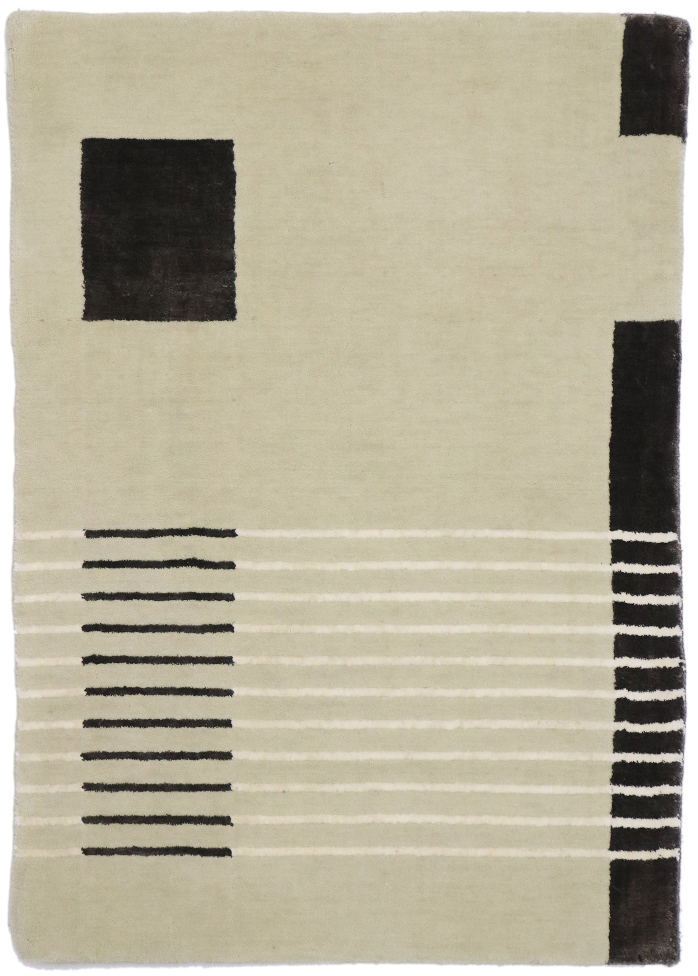 2 x 3 Modern Wagireh Merino Wool Rug 30672