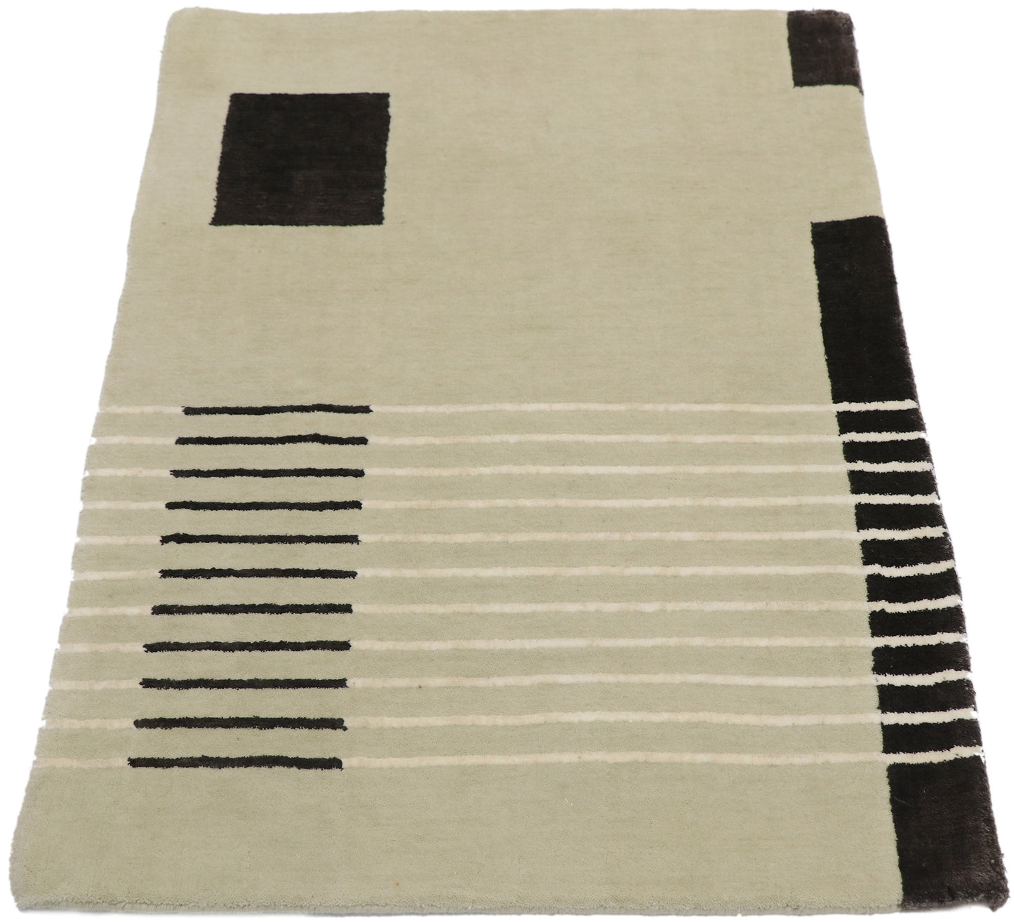 2 x 3 Modern Wagireh Merino Wool Rug 30672