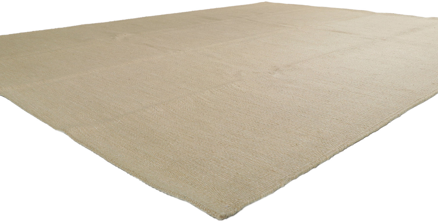 9 x 12 Organic Modern Japandi Kilim Rug 30685