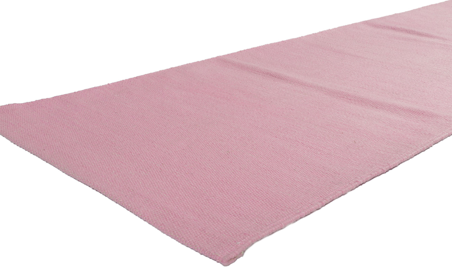 3 x 12 Swedish Inspired Pink Kilim Rug 30690
