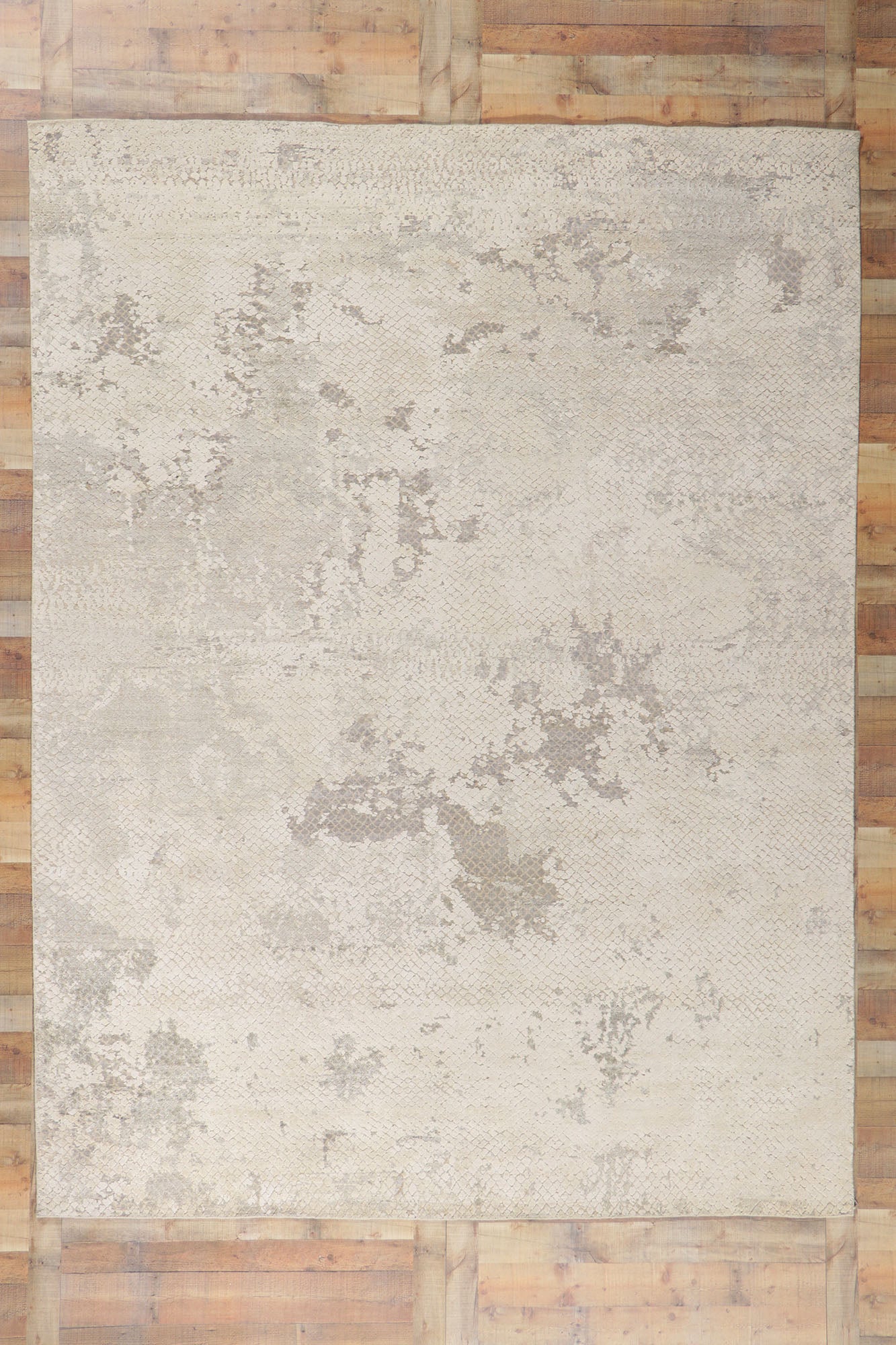 9 x 12 Contemporary Distressed Rug 30708