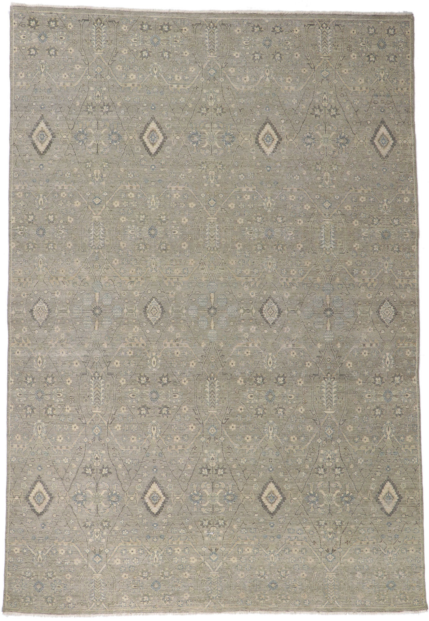 9 x 14 Vintage-Inspired Distressed Rug 30712