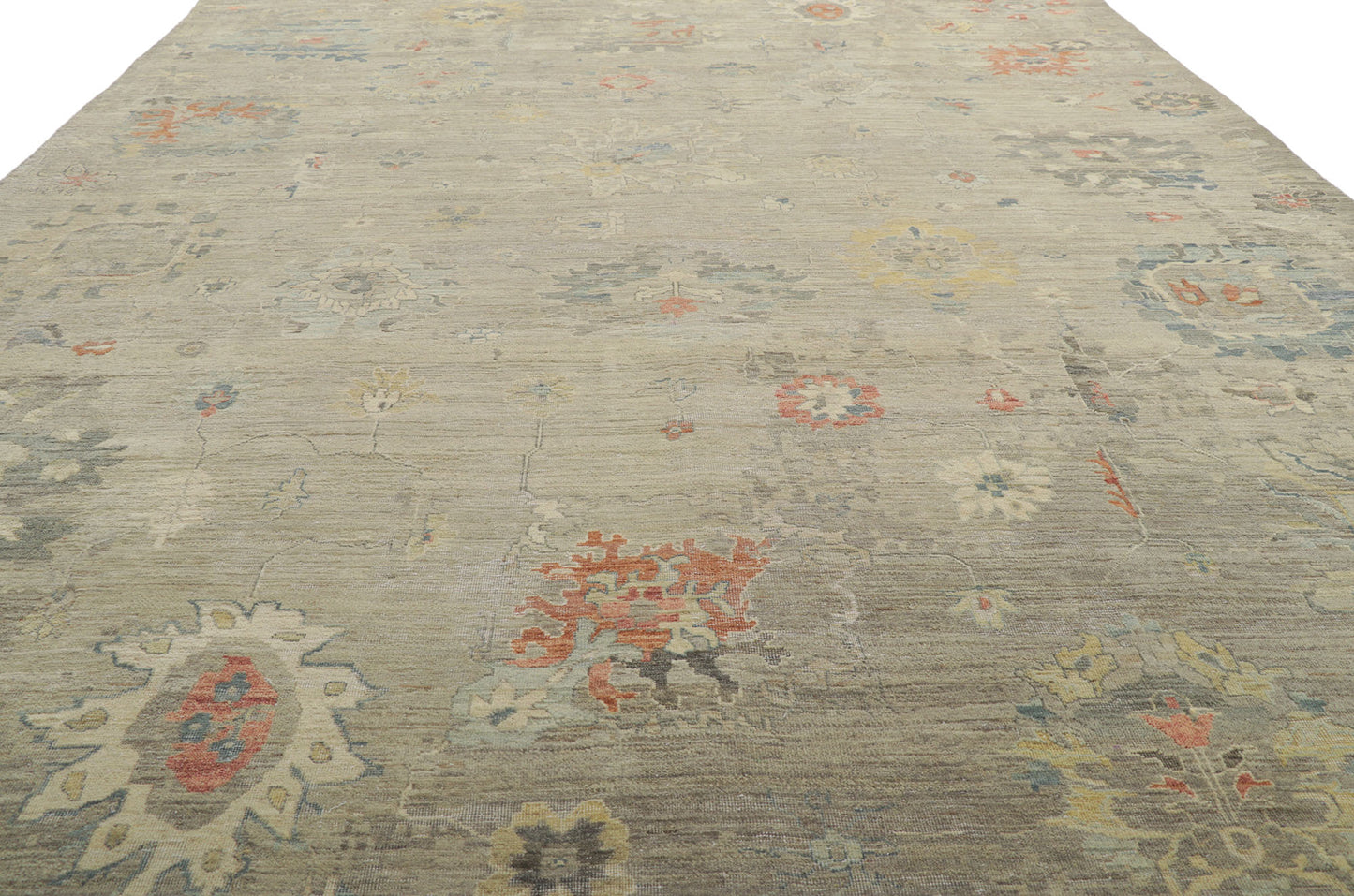 9 x 12 Vintage-Inspired Oushak Rug 30716