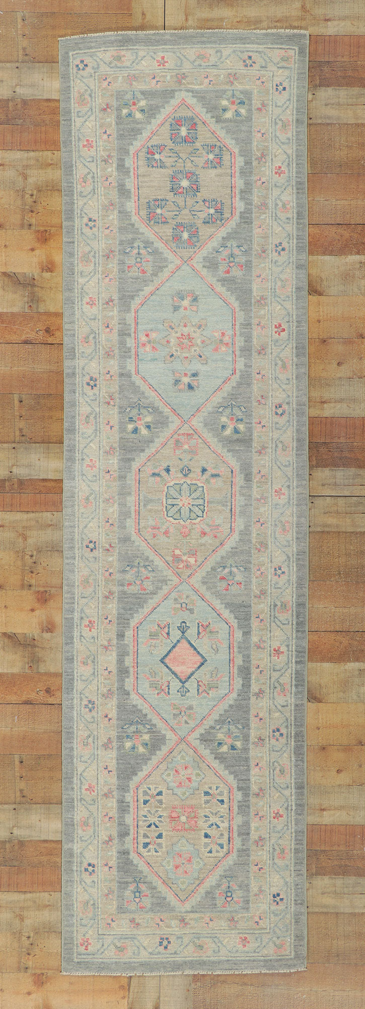 3 x 10 Colorful Oushak Runner 80835