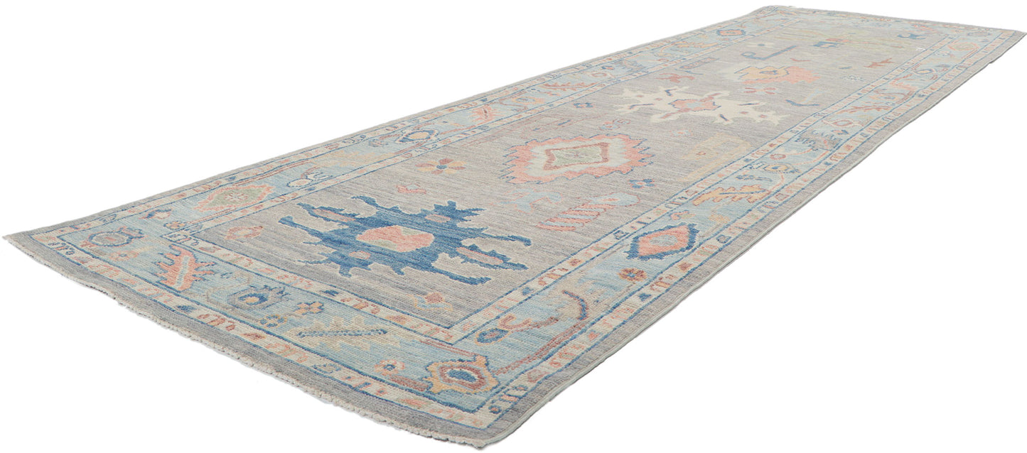 3 x 10 Colorful Oushak Runner 80858