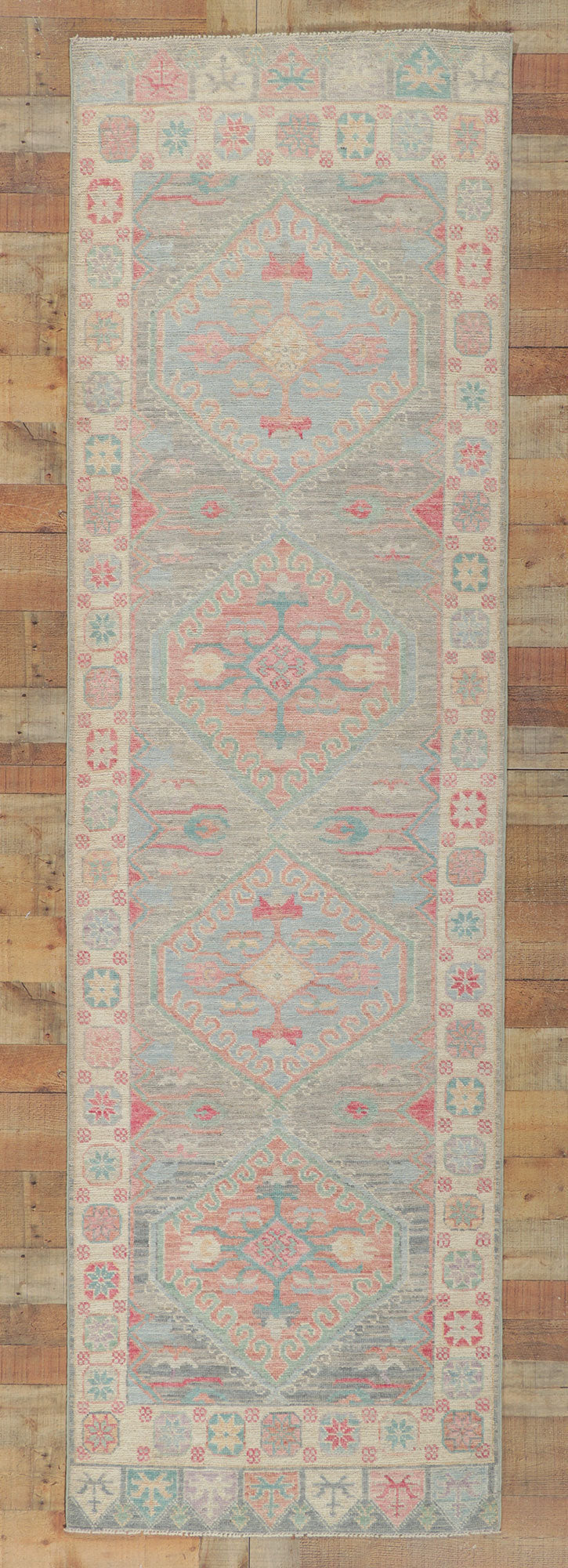 3 x 10 Colorful Oushak Runner 80862