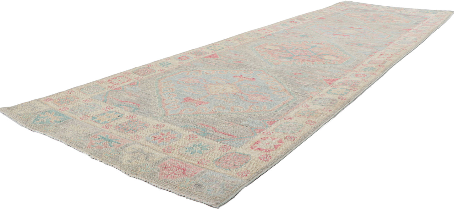 3 x 10 Colorful Oushak Runner 80862