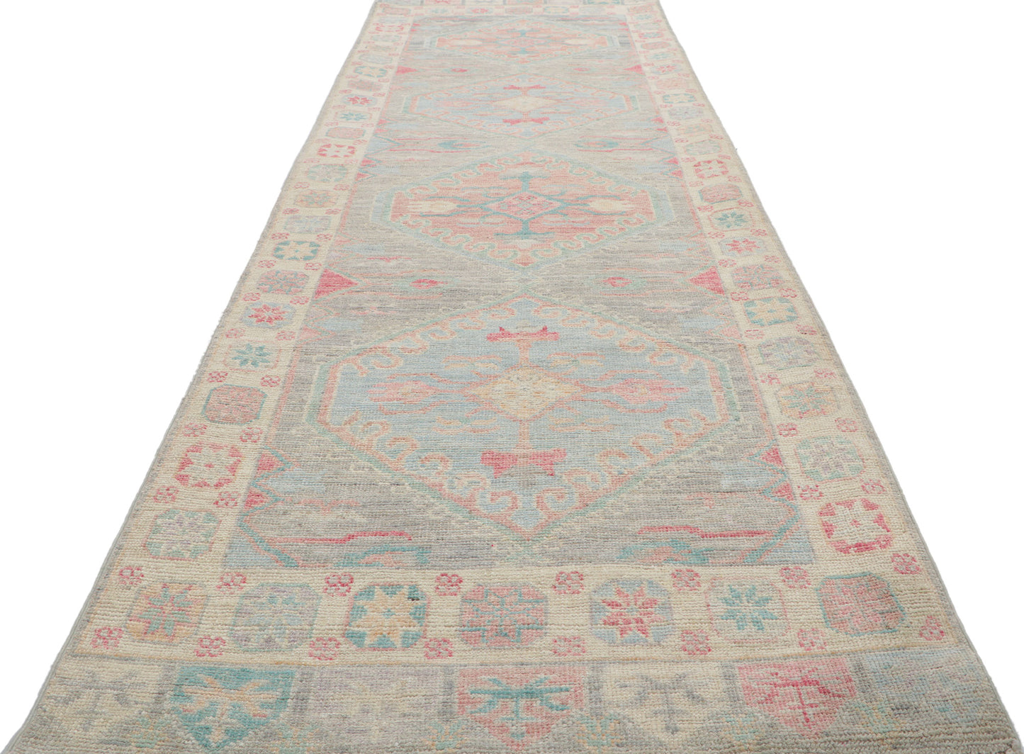 3 x 10 Colorful Oushak Runner 80862