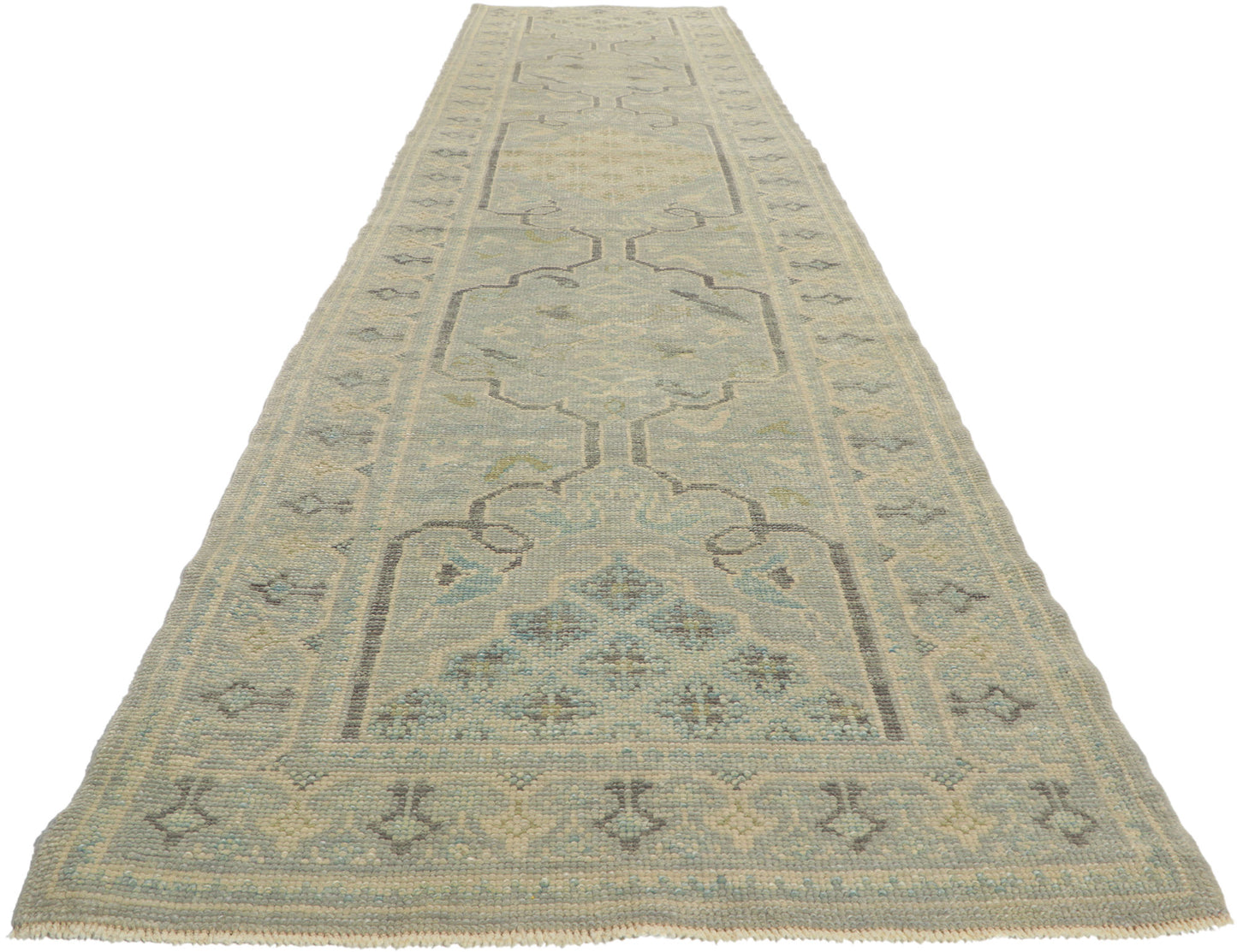 3 x 14 Modern Turkish Oushak Runner 53789