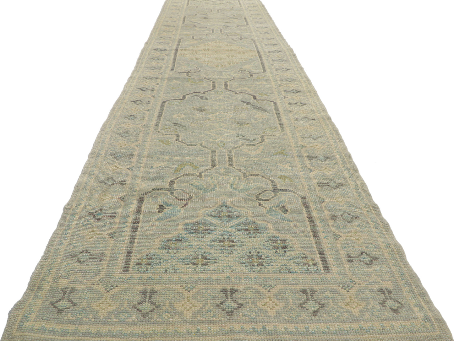 3 x 14 Modern Turkish Oushak Runner 53789