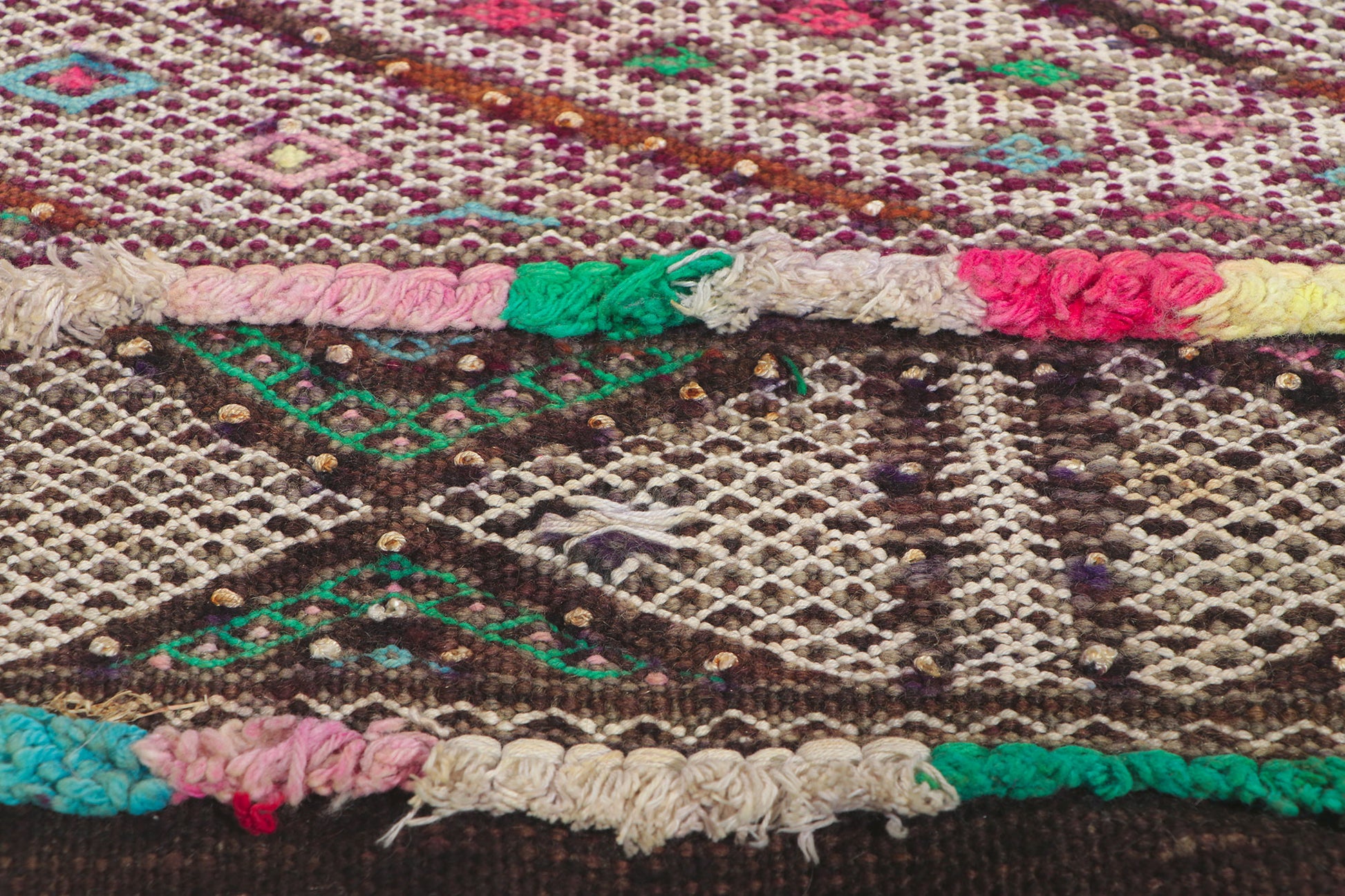 3 x 14 Vintage Zemmour Moroccan Kilim Runner 21713