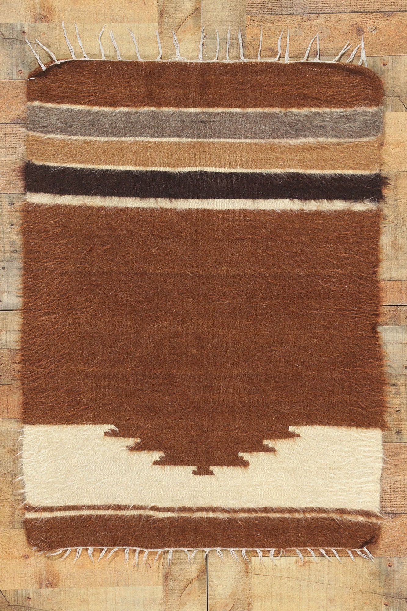 3 x 4 Turkish Angora Wool Kilim Rug 53850