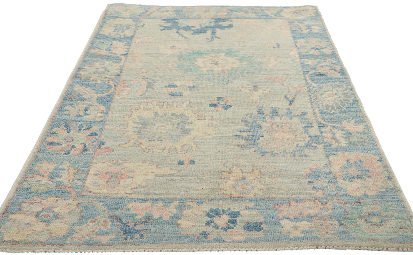 3 x 5 Colorful Oushak Rug 80846