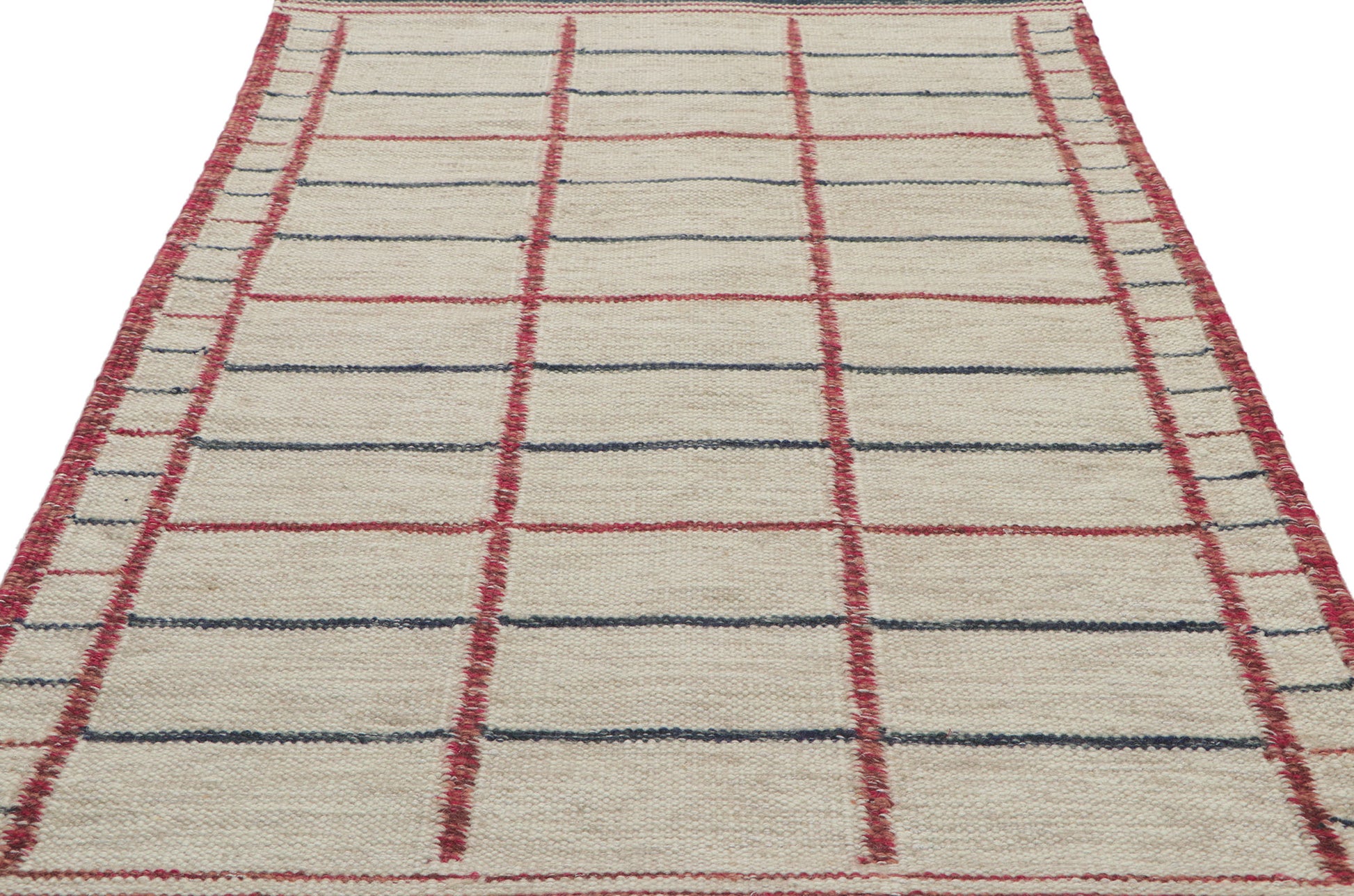 3 x 5 Scandinavian Modern Swedish Inspired Kilim Rug 30807