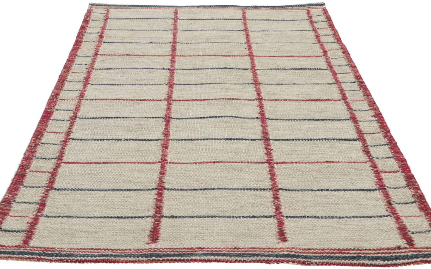3 x 5 Scandinavian Modern Swedish Inspired Kilim Rug 30808