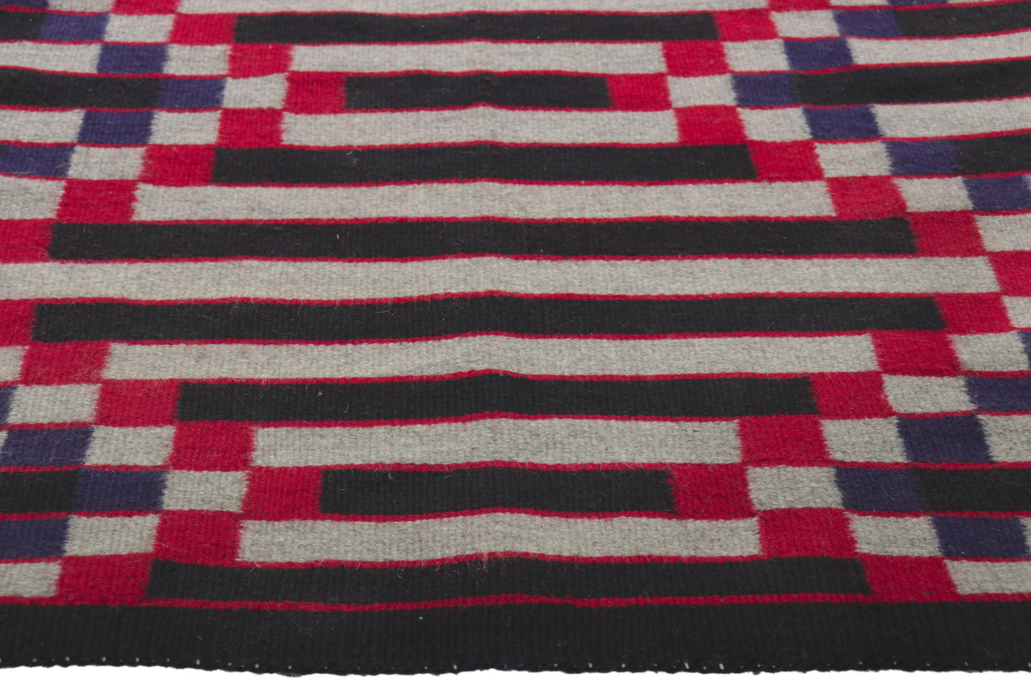 3 x 5 Vintage Navajo Blanket Rug 78423