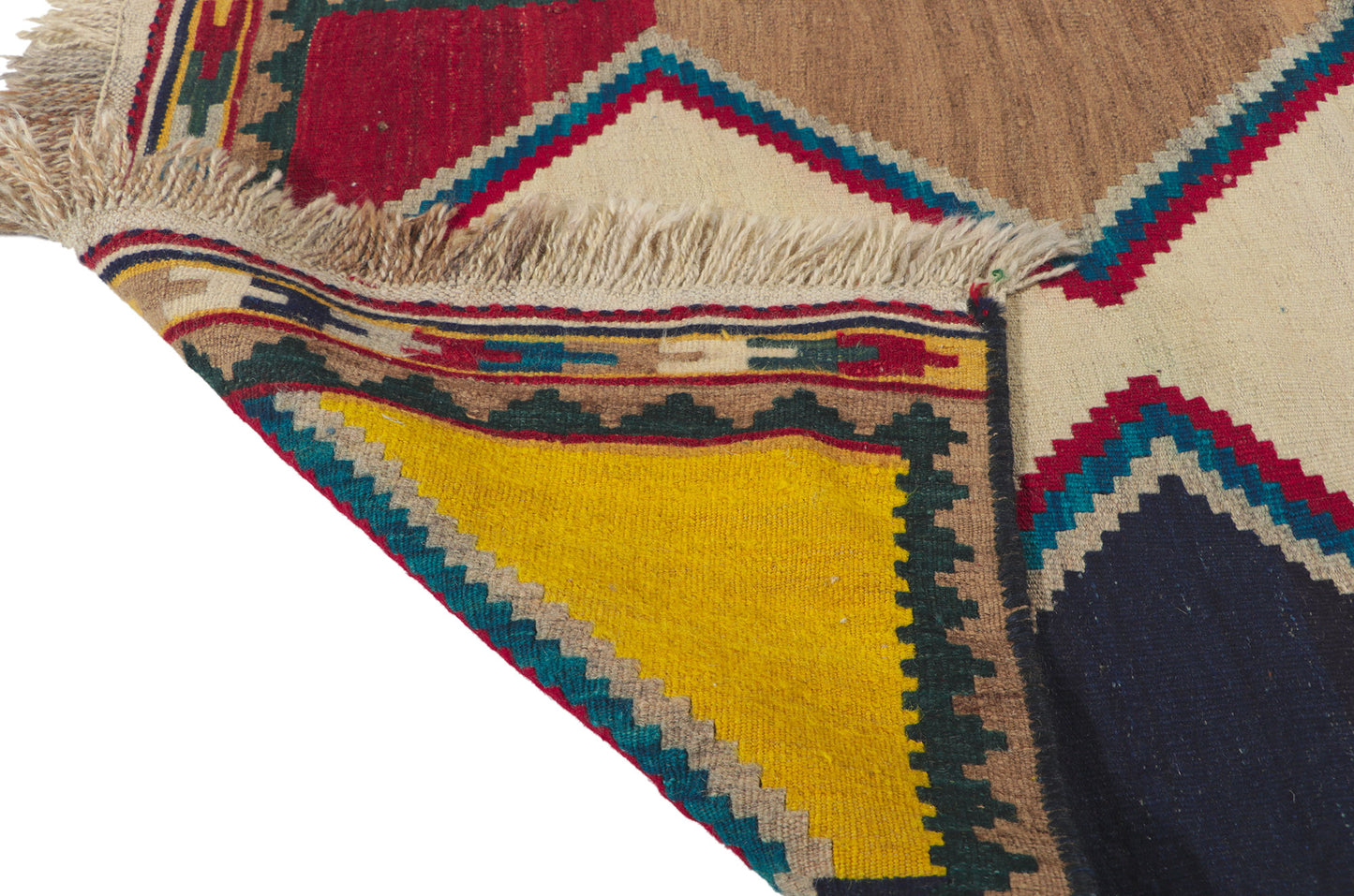 3 x 5 Vintage Persian Shiraz Kilim Rug 61066