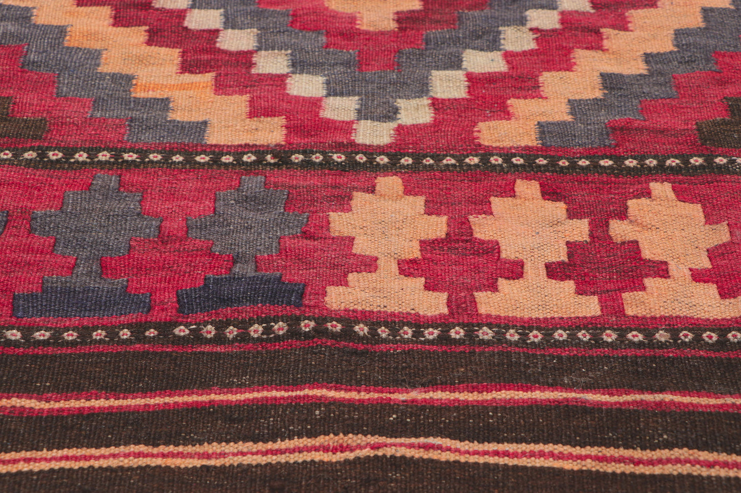 3 x 6 Vintage Afghan Kilim Rug 77761